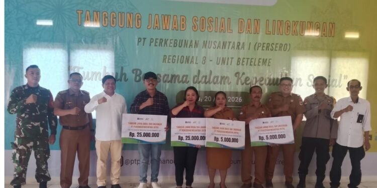 Holding Perkebunan Nusantara Pererat Silaturahmi dengan Warga Po’ona melalui Program TJSL PTPN 1 Regional 8