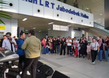 LRT Jabodebek “Music On Track”, Hadirkan Pengalaman Perjalanan yang Lebih Seru di Stasiun Halim