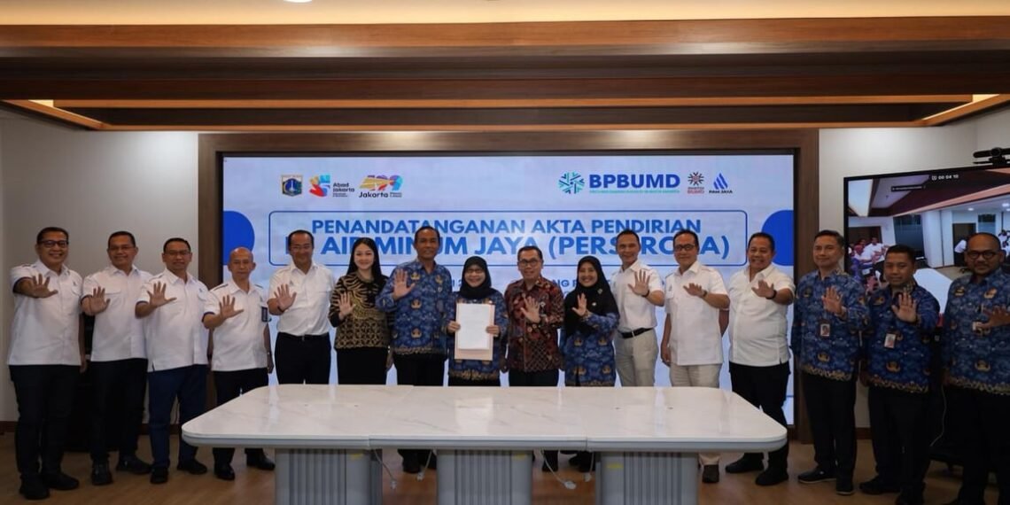 Akta Pendirian Perseroda PAM JAYA Resmi Ditandatangani