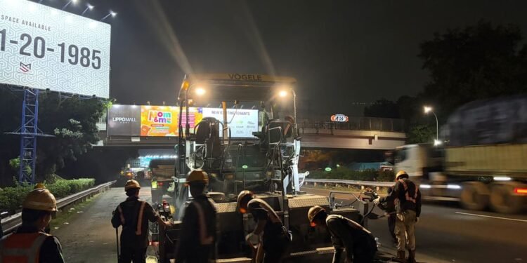 Tingkatkan Keamanan dan Kenyamanan Pengguna Jalan, PT Jasamarga Tollroad Maintenance Laksanakan Pekerjaan Rekonstruksi dan SFO di Ruas Tol Jakarta–Tangerang