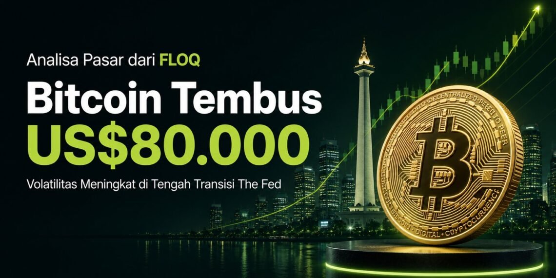 Bitcoin Tembus US$80.000, Pasar Diuji Transisi The Fed dan Perpecahan FOMC
