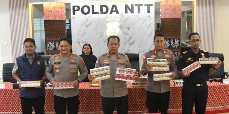 Polda NTT Ungkap Jaringan Rokok Ilegal Internasional, Negara Diselamatkan dari Kerugian Rp12,3 Miliar