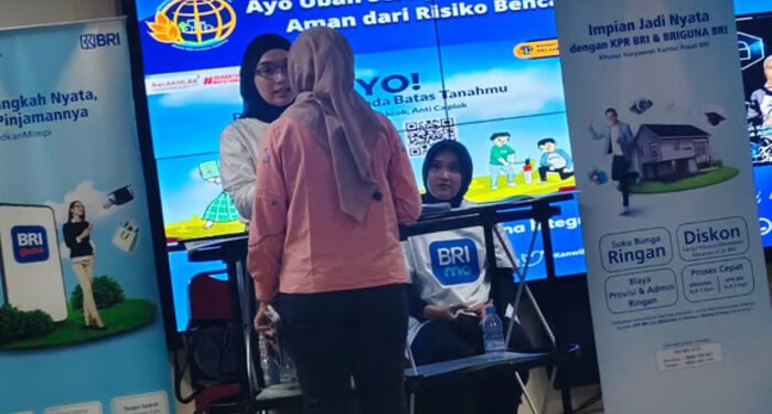 BRI Sudirman Semanggi Gelar Olahraga Bersama dan Sosialisasi BRIGuna Karya di Lingkungan BPN