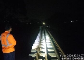Keselamatan Prioritas Utama, KAI Daop 2 Bandung Pastikan Jalur Aman Pasca Gempa di Cianjur