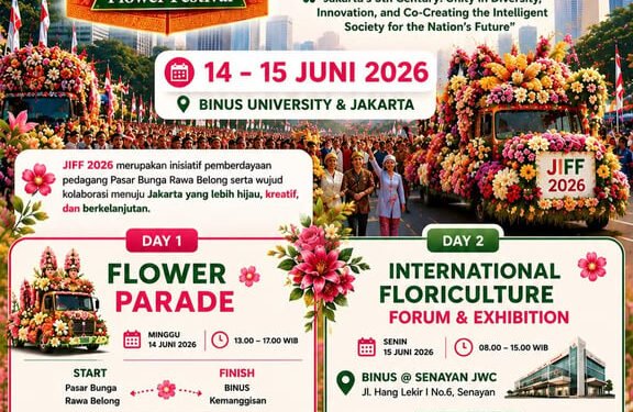 BINUS University Dorong Transformasi Pasar Bunga Rawa Belong Menuju Destinasi Florikultura Bertaraf Internasional