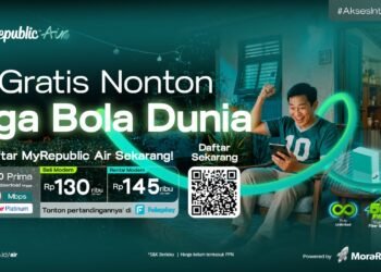 MyRepublic Air Hadirkan Akses Gratis Nonton Piala Dunia 2026 bagi Pelanggan