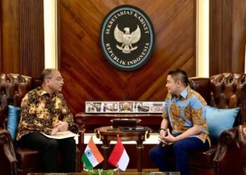 Dubes India Temui Seskab Teddy, Bahas Persiapan Kunjungan PM Narendra Modi ke Indonesia