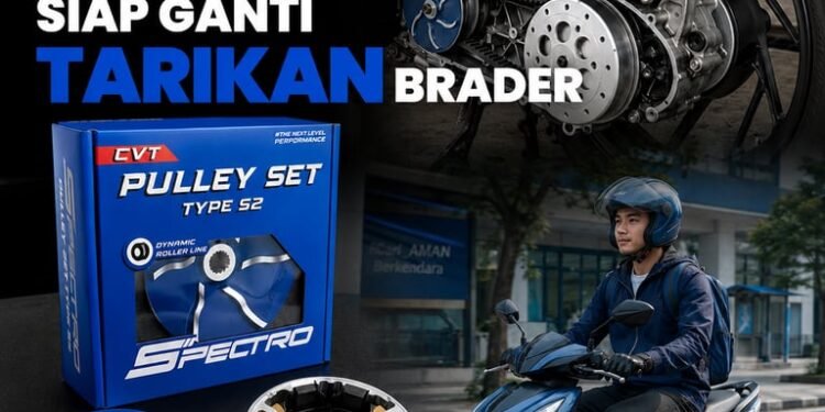 SPECTRO Perkenalkan Pulley Set Type S2, Solusi Upgrade CVT Motor Matic untuk Akselerasi Lebih Responsif
