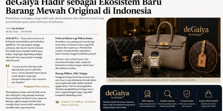 Pasar Preloved Luxury Makin Panas, deGaiya Hadir sebagai Ekosistem Baru Barang Mewah Original di Indonesia