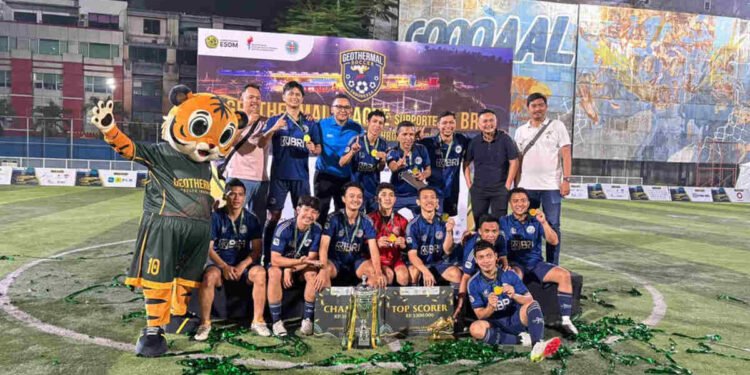 Prestasi Gemilang! Tim Mini Soccer BRI Region 6 Sabet Juara 1 Geothermal League 2026 EBTKE Kementerian ESDM