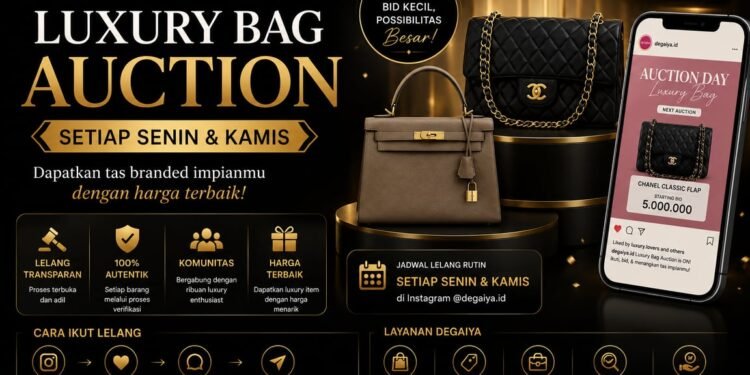 Ingin Punya Tas Branded dengan Harga Lebih Terjangkau? Coba Ikuti Luxury Bag Auction deGaiya Setiap Senin dan Kamis Ingin Punya Tas Branded dengan Harga Lebih Terjangkau? Coba Ikuti Luxury Bag Auction deGaiya Setiap Senin dan Kamis