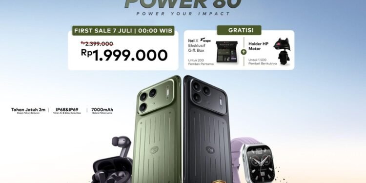 itel POWER 80 Resmi Rilis! Tahan Benturan, Tahan Air, dan Bisa Rekam Video di Dalam Air