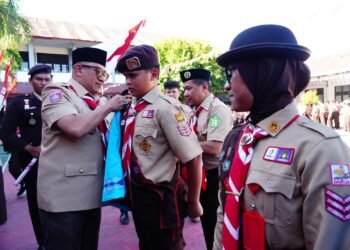 Lepas Kontingen Jambore Nasional XII Tahun 2026, Ini Pesan Wawali Indra