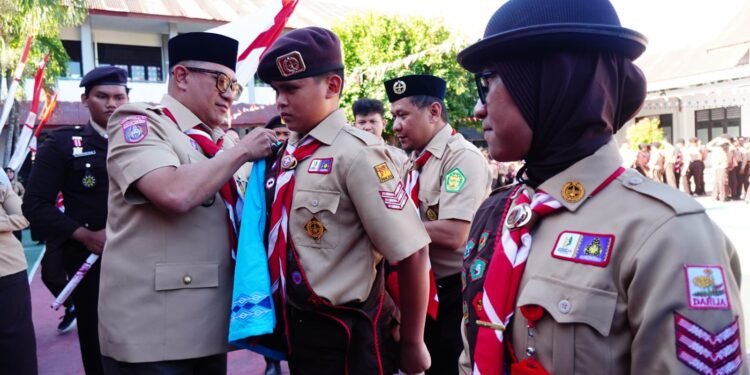 Lepas Kontingen Jambore Nasional XII Tahun 2026, Ini Pesan Wawali Indra