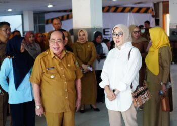 Wali Kota Adhan Dampingi Istri Menkes RI Tinjau Pelayanan RS Aloei Saboe