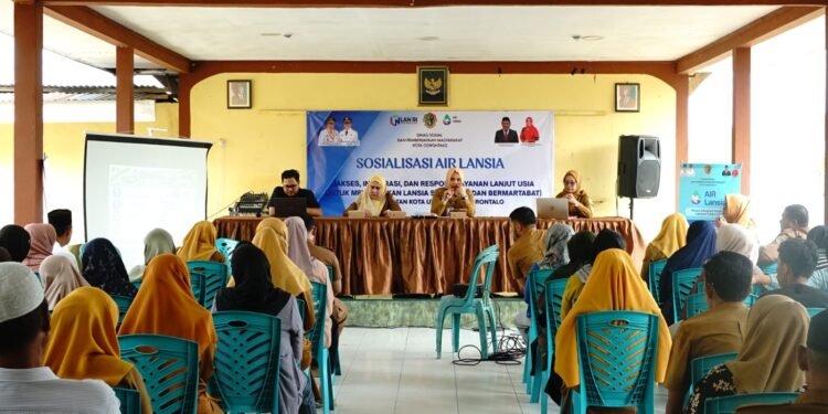 Dinsos-PM Sosialisasikan AIR LANSIA di Kecamatan Kota Utara